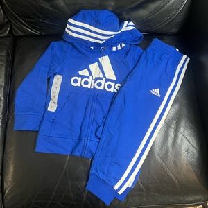 New with tags cotton adidas jogger suit
